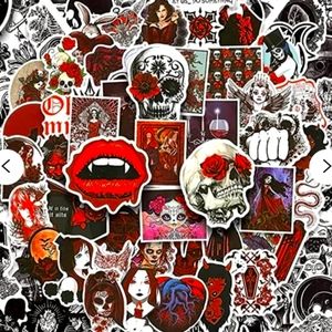 10 Gothic stickers